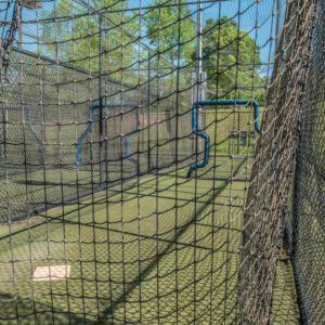 empty batting cage nets