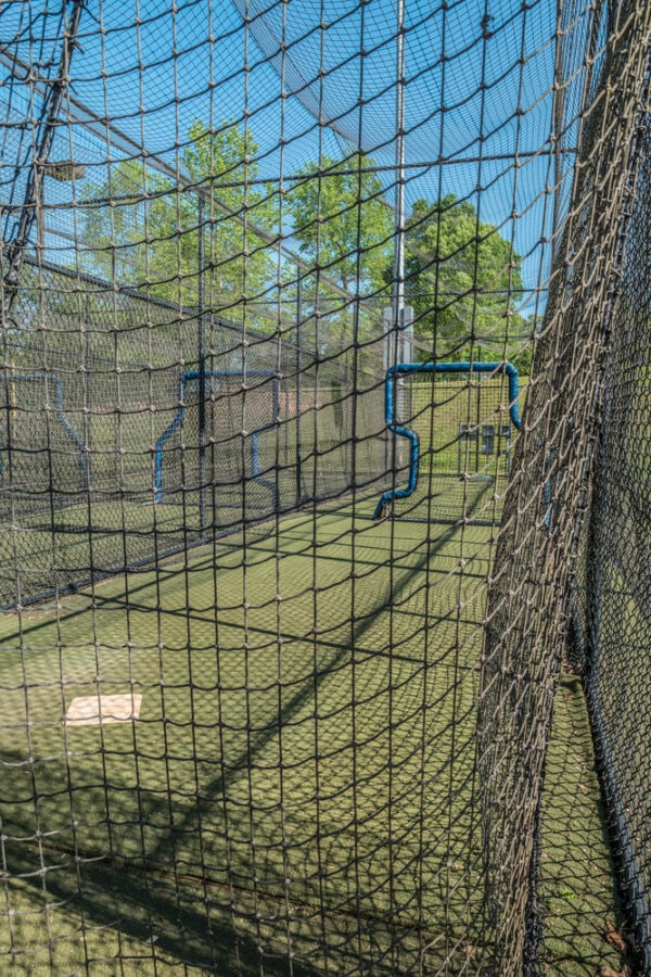 empty batting cage nets